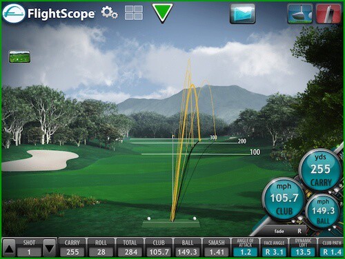 flight scope golf club fitting long island